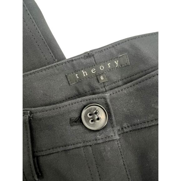 Theory Black Ankle Cropped Pants - Picture 4 of 5